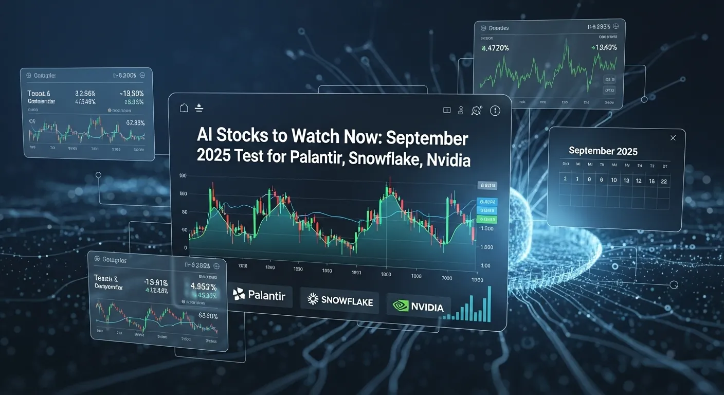 AI Stocks to Watch Now September 2025 Test for Palantir, Snowflake, Nvidia