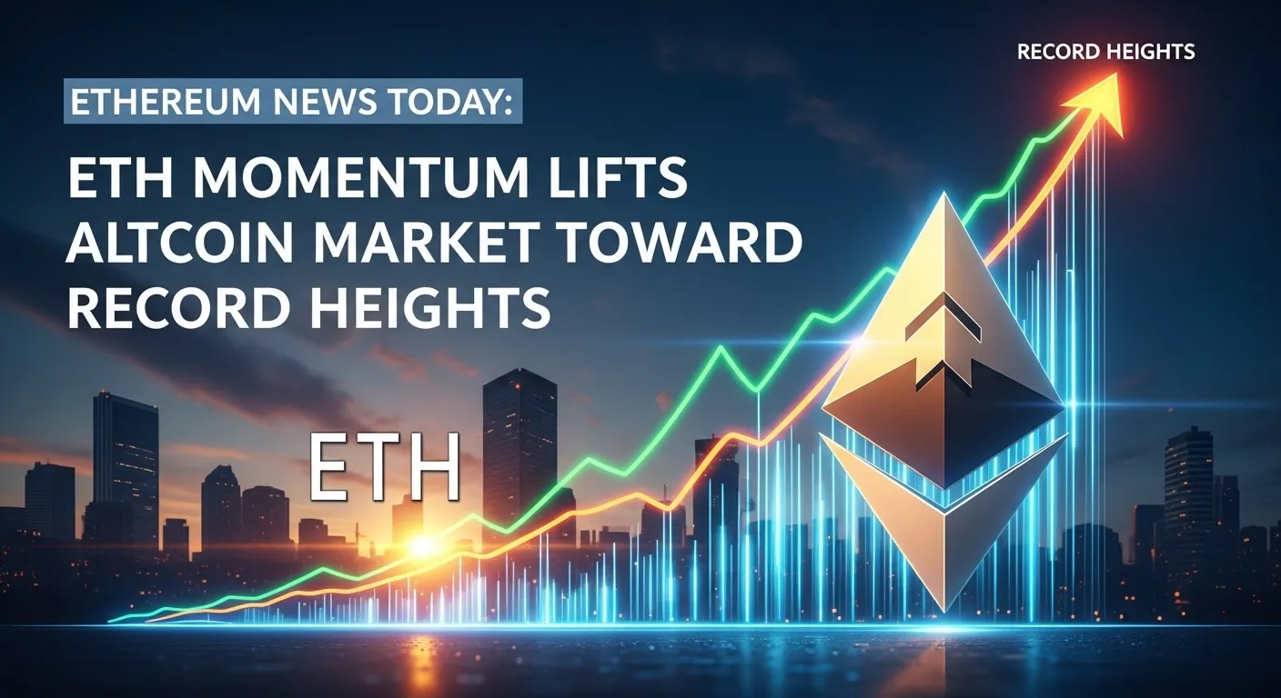 Ethereum News Today ETH Momentum Lifts Altcoin Market Toward Record Heights