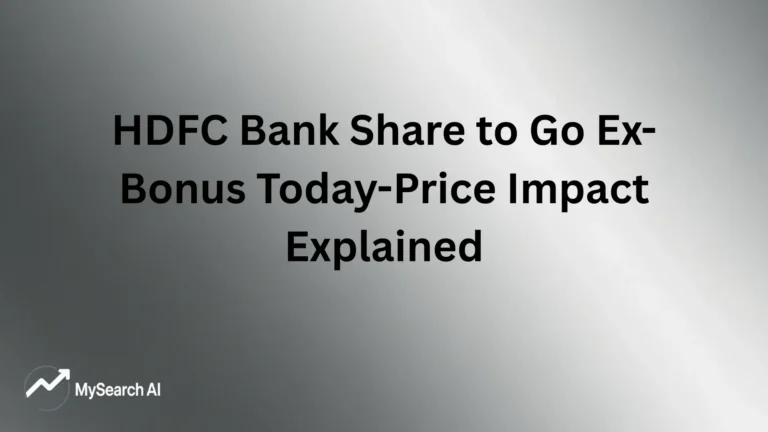 HDFC Bank Share to Go Ex-Bonus Today-Price Impact Explained