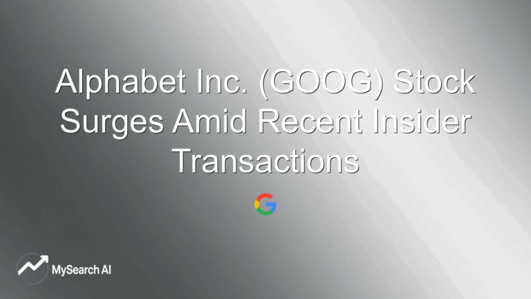 Alphabet Inc. (GOOG) Stock Surges Amid Recent Insider Transactions