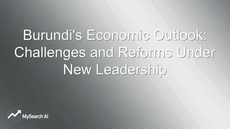 Burundi's Economic Outlook: Challenges and Reforms Under New Leadership