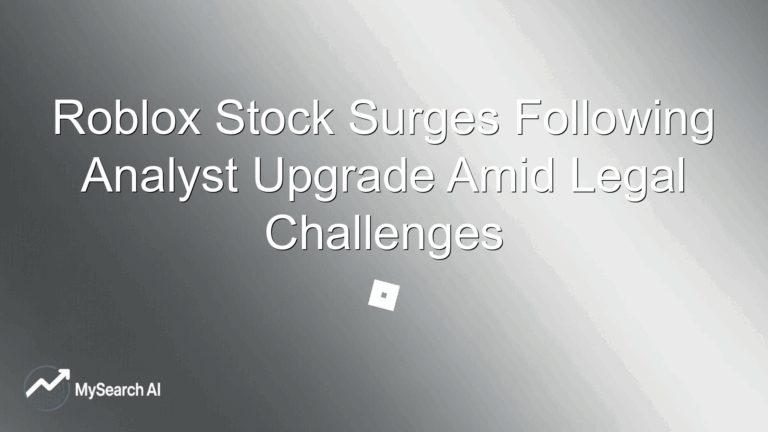 Roblox Stock Surges Following Analyst Upgrade Amid Legal Challenges