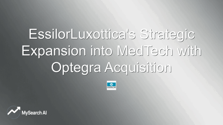 EssilorLuxottica's Strategic Expansion into MedTech with Optegra Acquisition