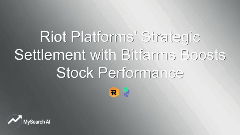 Riot Platforms' Strategic Settlement with Bitfarms Boosts Stock Performance
