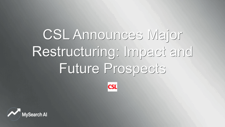 CSL Announces Major Restructuring: Impact and Future Prospects