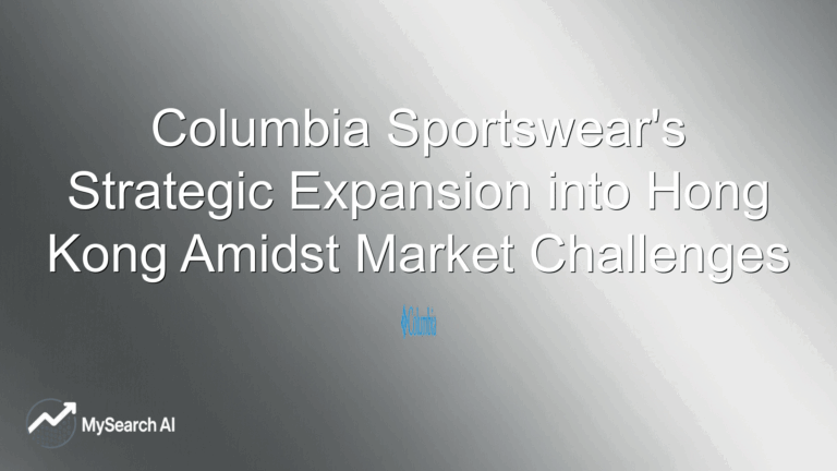 Columbia Sportswear's Strategic Expansion into Hong Kong Amidst Market Challenges
