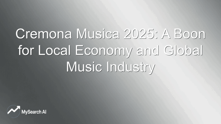 Cremona Musica 2025: A Boon for Local Economy and Global Music Industry