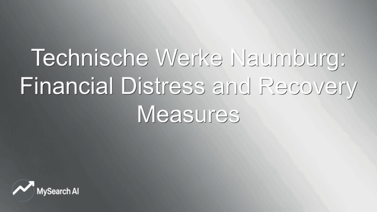 Technische Werke Naumburg: Financial Distress and Recovery Measures