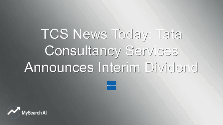 TCS News Today: Tata Consultancy Services Announces Interim Dividend