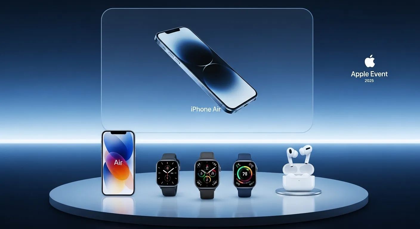Apple Event 2025 iPhone Air, New Watches, and Health-Focused AirPods Expected