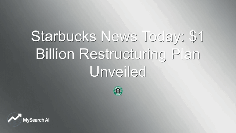 Starbucks News Today: $1 Billion Restructuring Plan Unveiled