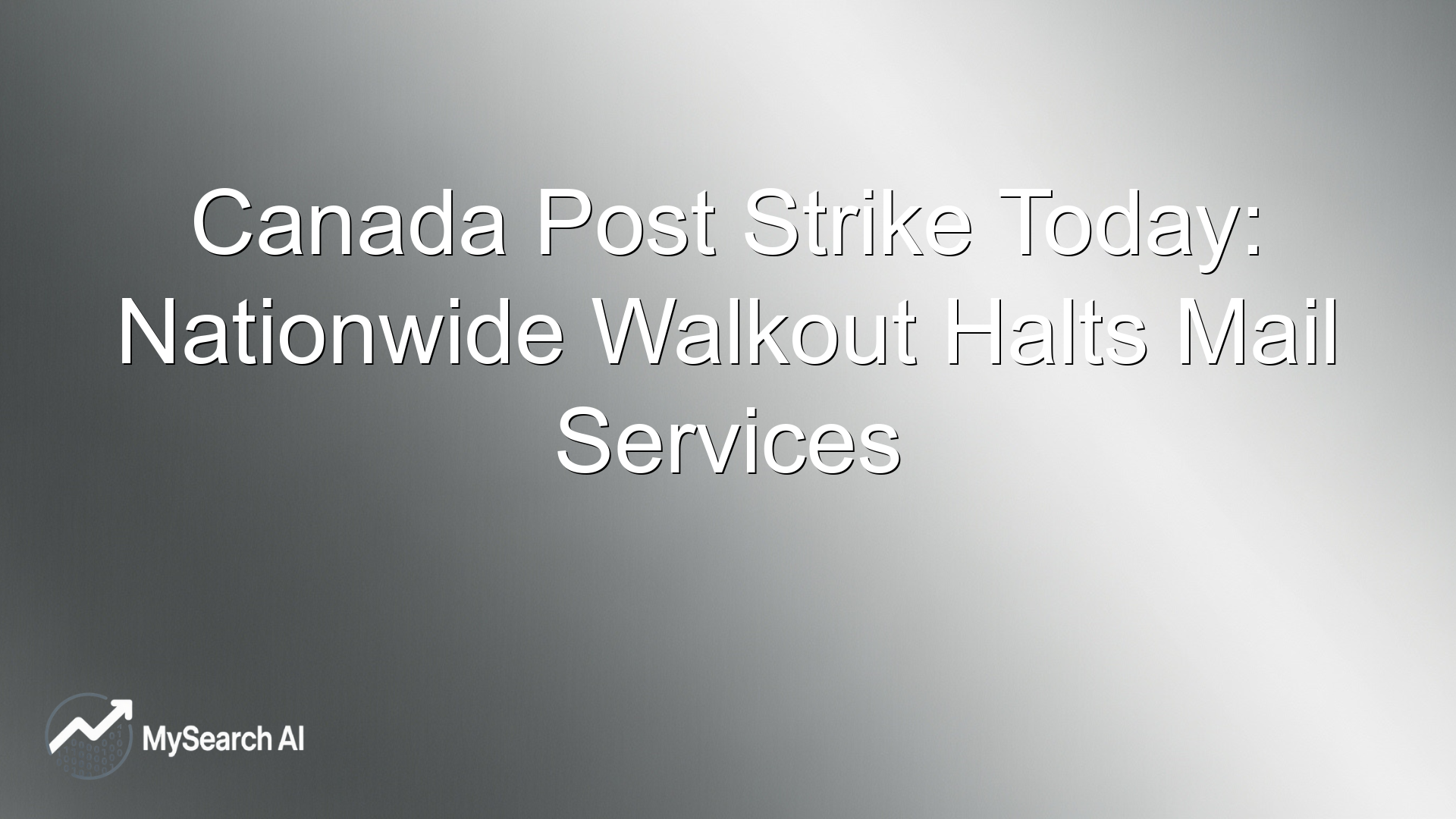 Canada Post Strike Today: Nationwide Walkout Halts Mail Services