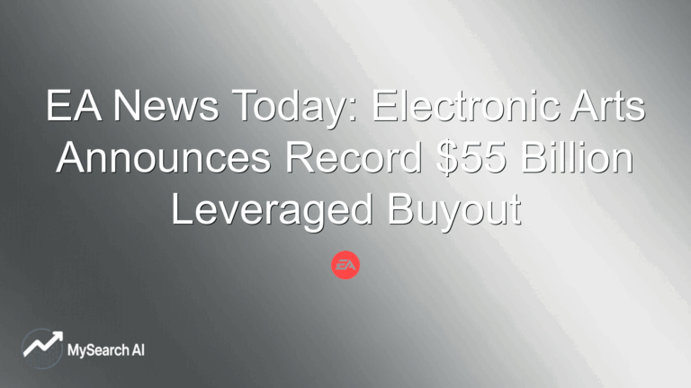 EA News Today: Electronic Arts Announces Record $55 Billion Leveraged Buyout