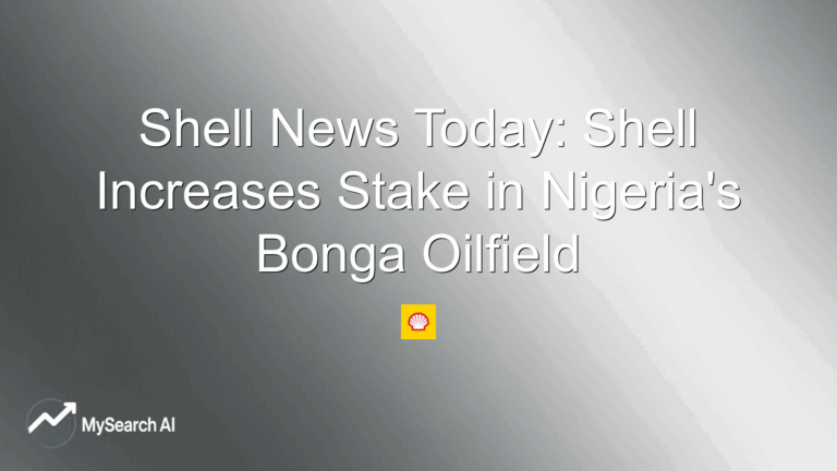 Shell News Today: Shell Increases Stake in Nigeria's Bonga Oilfield