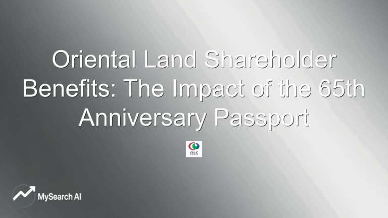 Oriental Land Shareholder Benefits: The Impact of the 65th Anniversary Passport