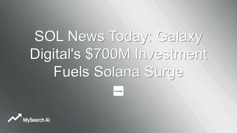 SOL News Today: Galaxy Digital's $700M Investment Fuels Solana Surge