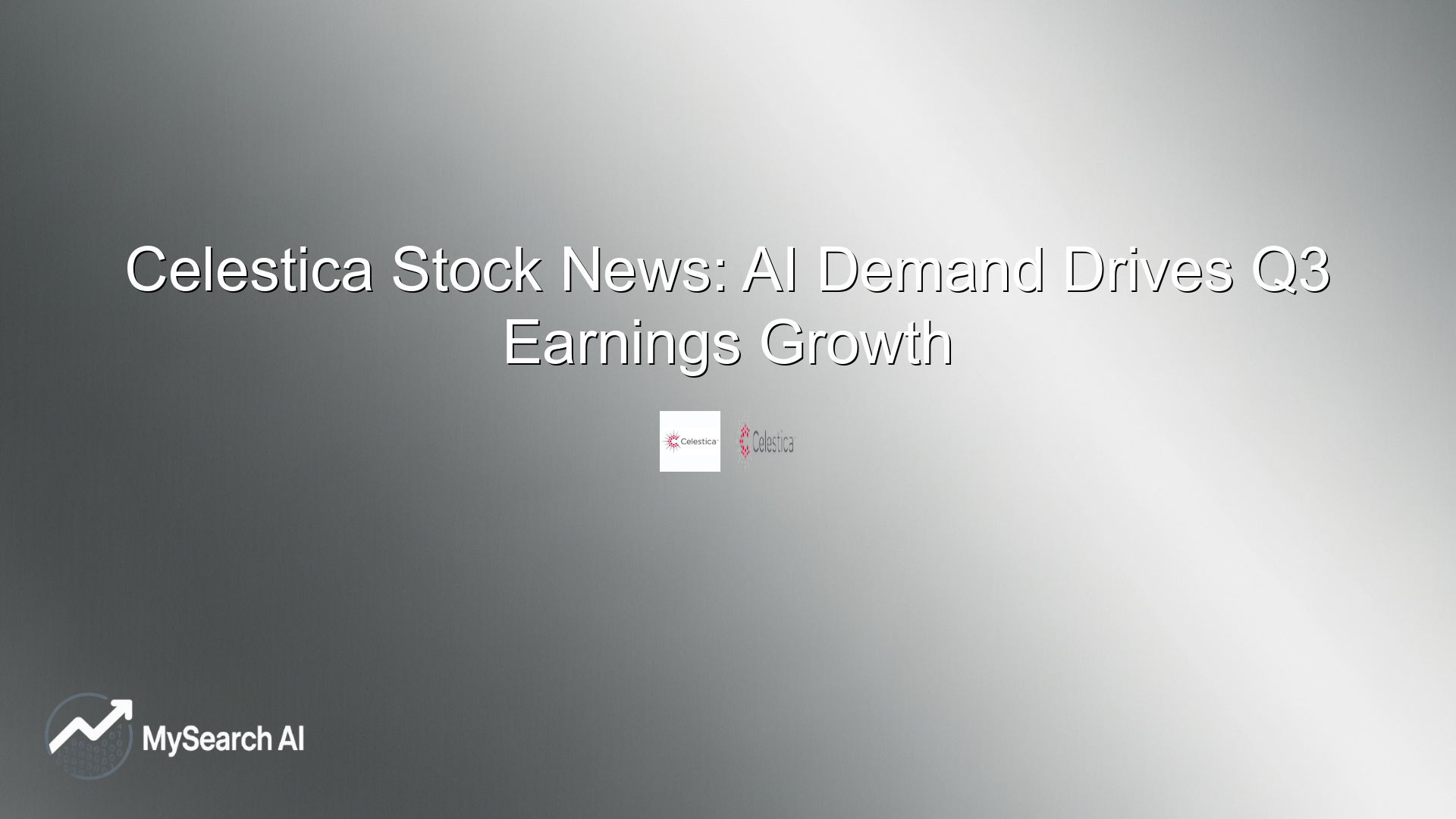 Celestica Stock News: AI Demand Drives Q3 Earnings Growth
