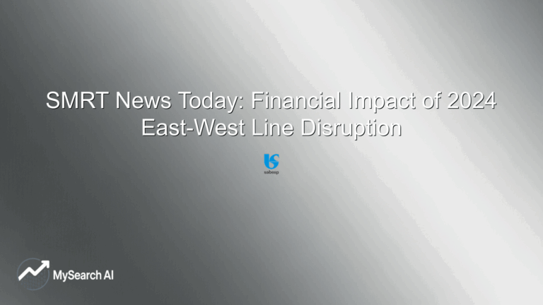 SMRT News Today: Financial Impact of 2024 East-West Line Disruption