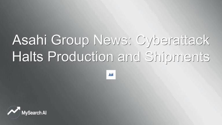 Asahi Group News: Cyberattack Halts Production and Shipments
