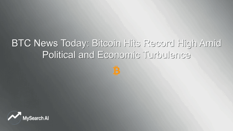 BTC News Today: Bitcoin Hits Record High Amid Political and Economic Turbulence