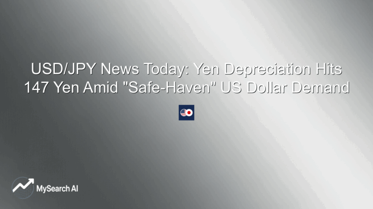 USD/JPY News Today: Yen Depreciation Hits 147 Yen Amid "Safe-Haven" US Dollar Demand