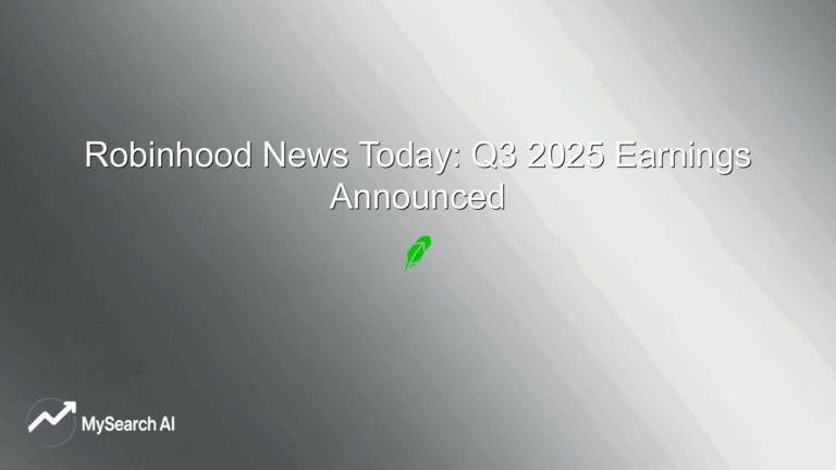 Robinhood News Today: Q3 2025 Earnings Announced