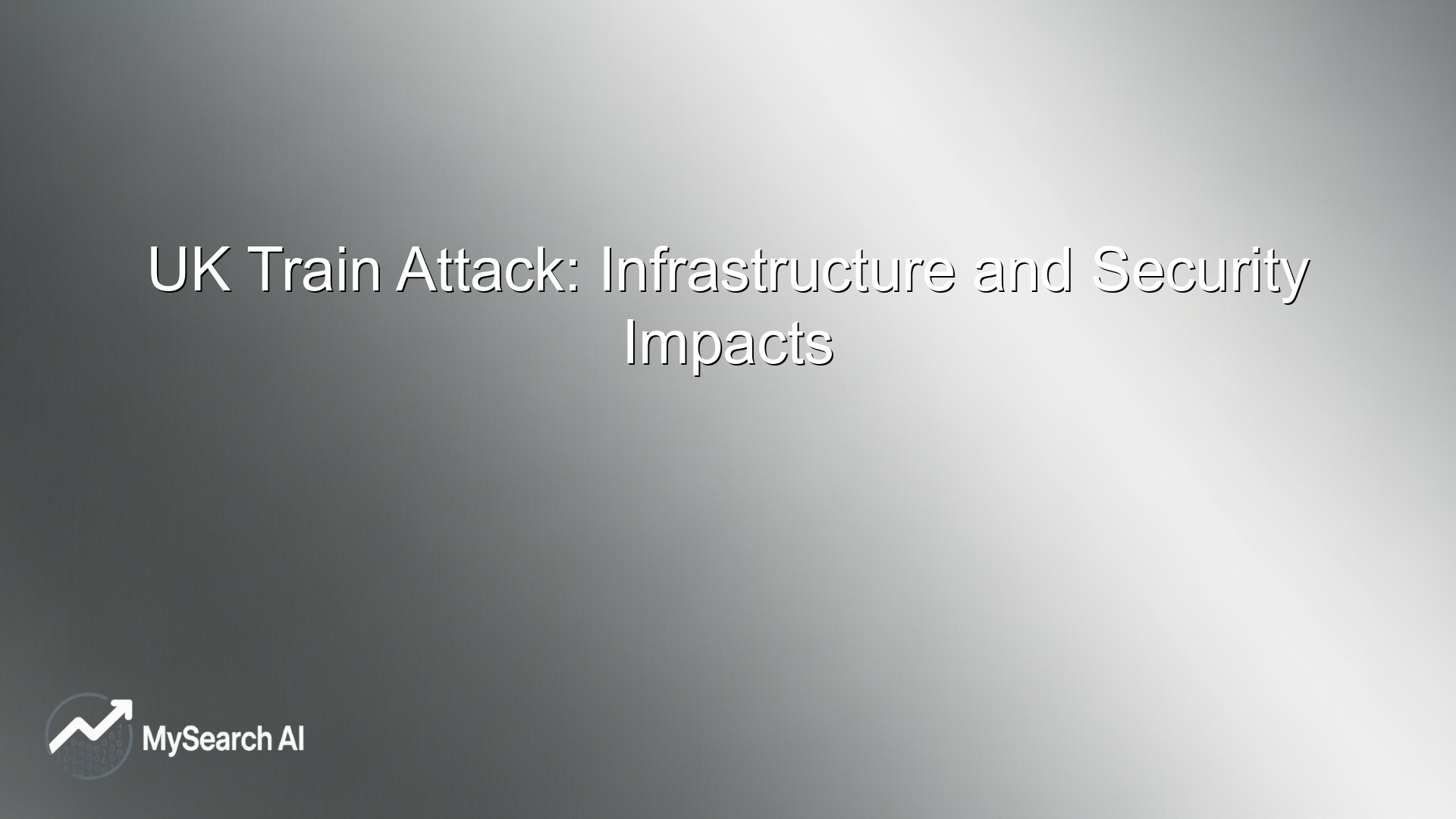 UK Train Attack: Infrastructure and Security Impacts