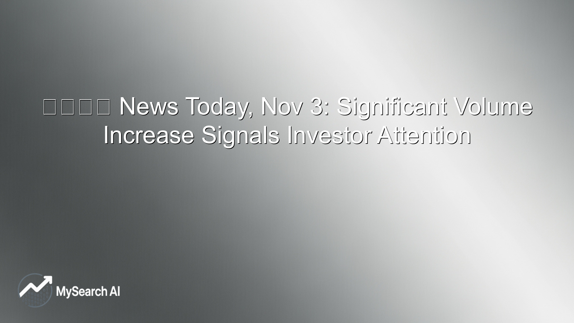 セイムス News Today, Nov 3: Significant Volume Increase Signals Investor Attention