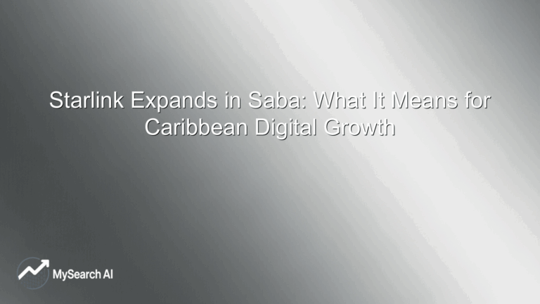 Starlink Expands in Saba: What It Means for Caribbean Digital Growth