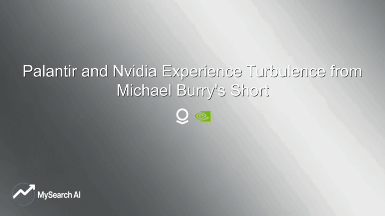Palantir and Nvidia Experience Turbulence from Michael Burry's Short