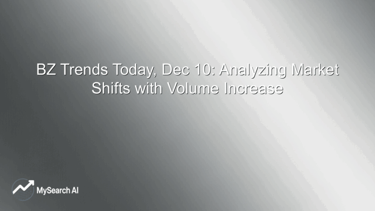 BZ Trends Today, Dec 10: Analyzing Market Shifts with Volume Increase